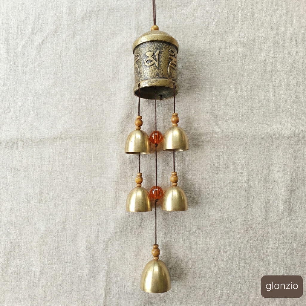 Window Hanging Blessing Bell: Spiritual Metal Wind Chime for Positive Energy, Healing Vibes, Protection & Good Luck