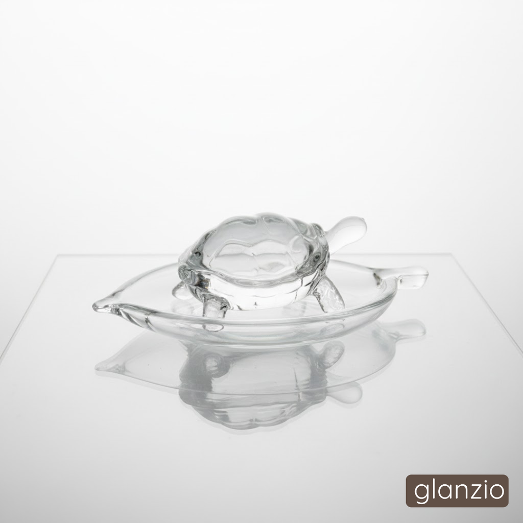 Crystal Glass Turtle for Wealth - Vastu & Zodiac Luck Decor for Home