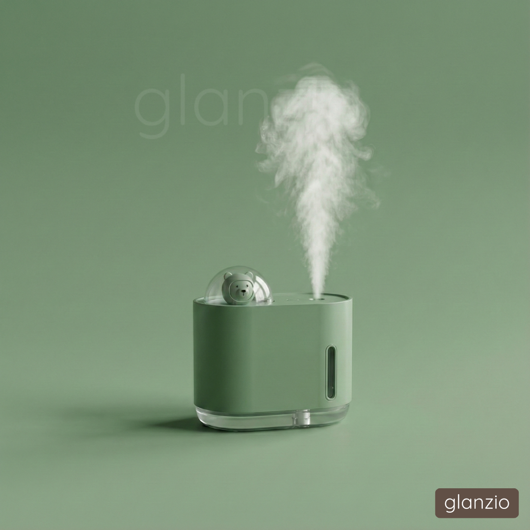 Bear Ultrasonic Humidifier by glanzio | Stylish, Cool Mist & Playful Comfort for Home & Offices