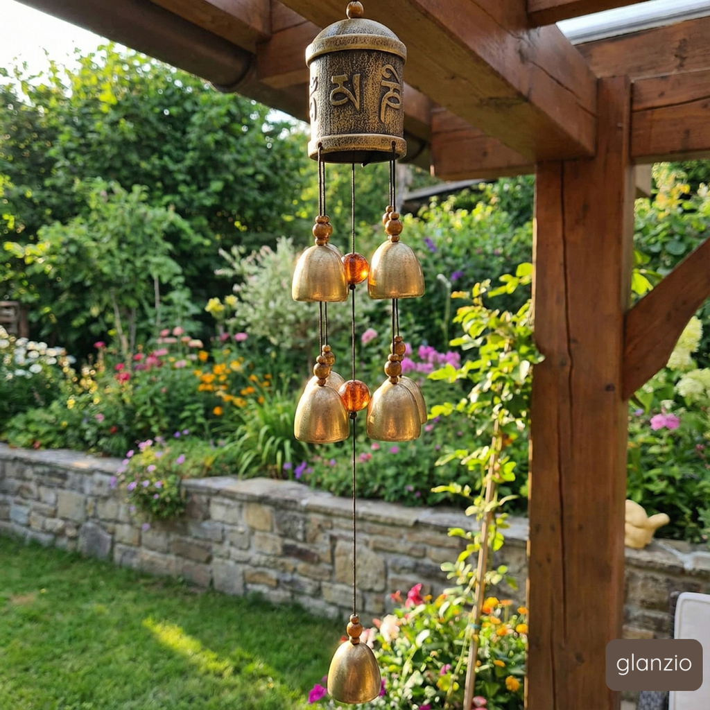 Window Hanging Blessing Bell: Spiritual Metal Wind Chime for Positive Energy, Healing Vibes, Protection & Good Luck