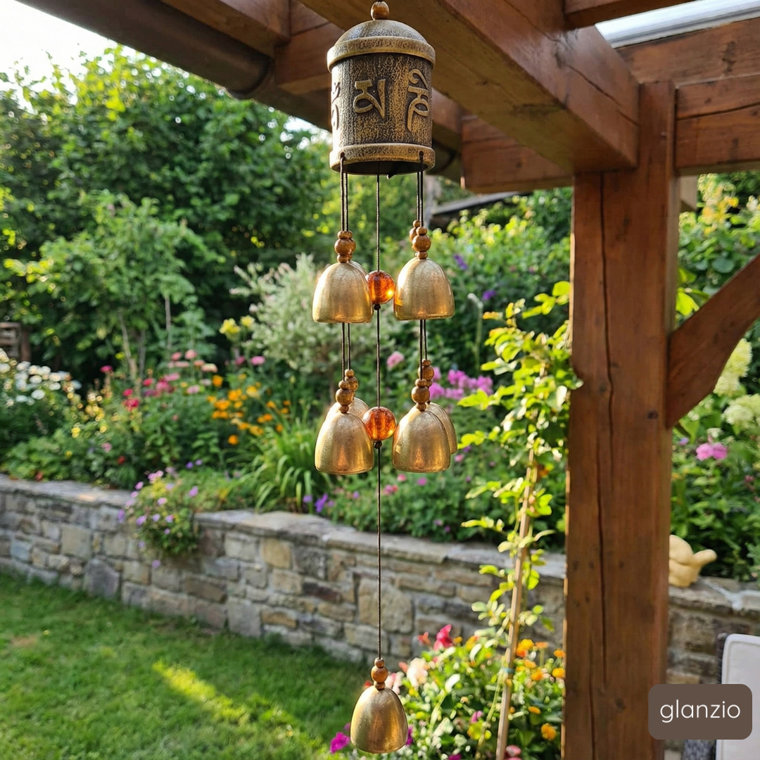 Window Hanging Blessing Bell: Spiritual Metal Wind Chime for Positive Energy, Healing Vibes, Protection & Good Luck