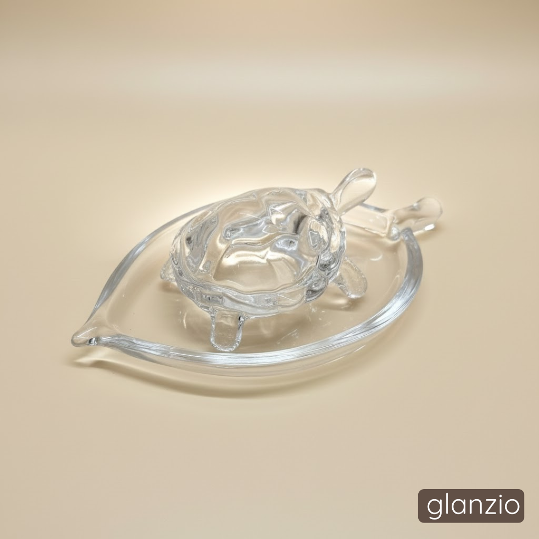 Crystal Glass Turtle for Wealth - Vastu & Zodiac Luck Decor for Home