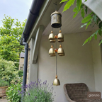 Window Hanging Blessing Bell: Spiritual Brass Wind Chime for Positive Energy, Healing Vibes, Protection & Good Luck