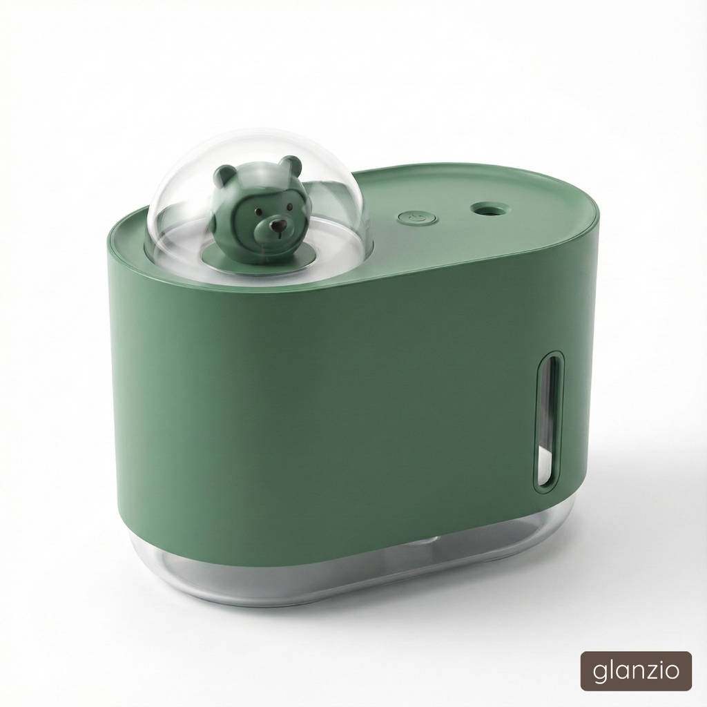Bear Ultrasonic Humidifier by glanzio | Stylish, Cool Mist & Playful Comfort for Home & Offices
