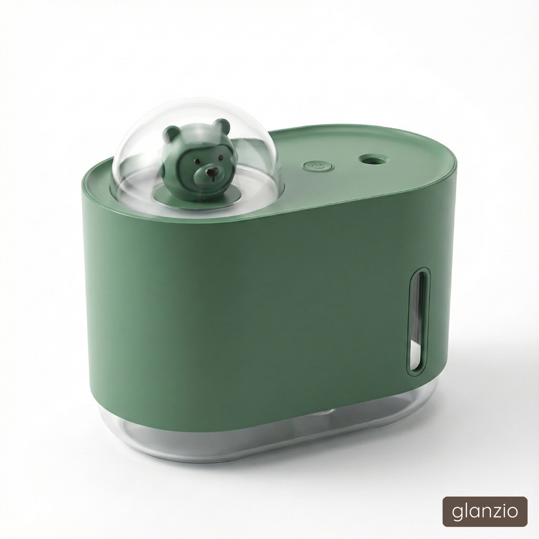 Bear Ultrasonic Humidifier by glanzio | Stylish, Cool Mist & Playful Comfort for Home & Offices