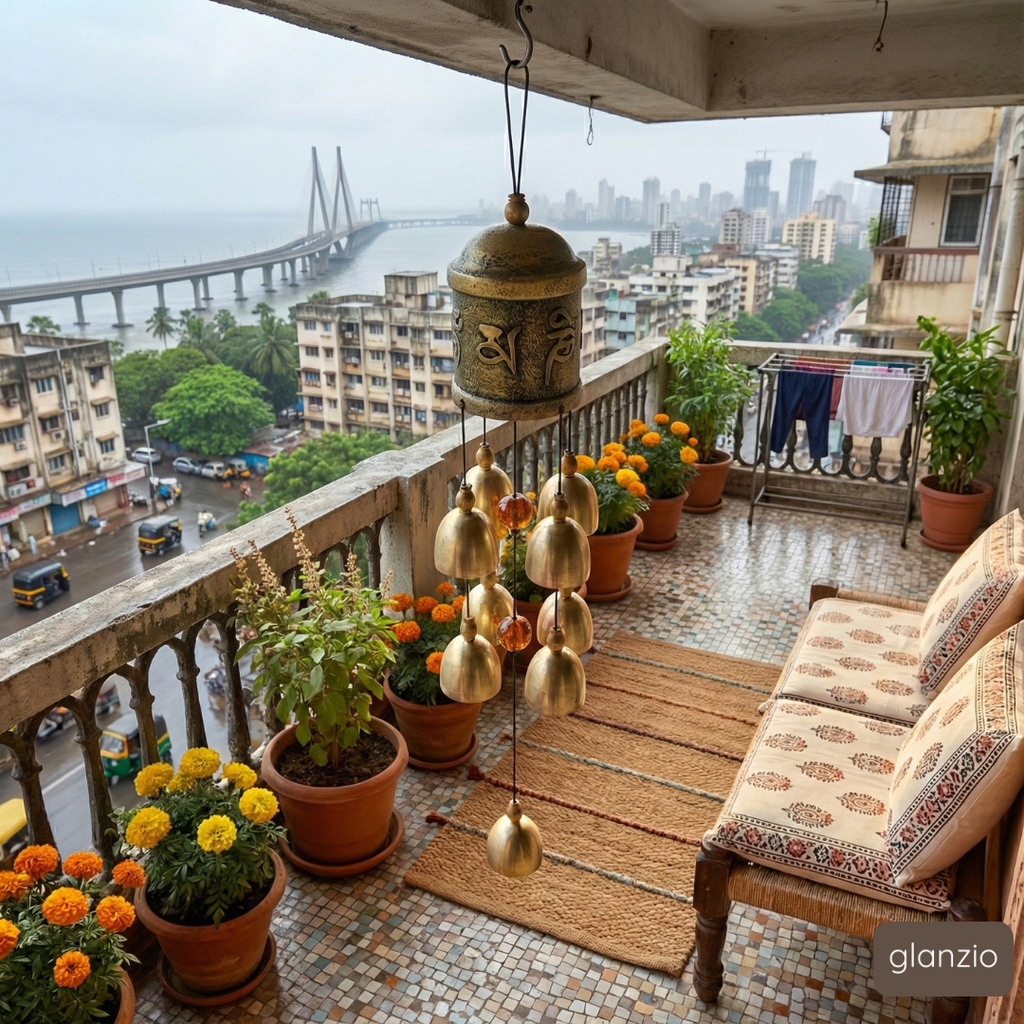 Window Hanging Blessing Bell: Spiritual Metal Wind Chime for Positive Energy, Healing Vibes, Protection & Good Luck