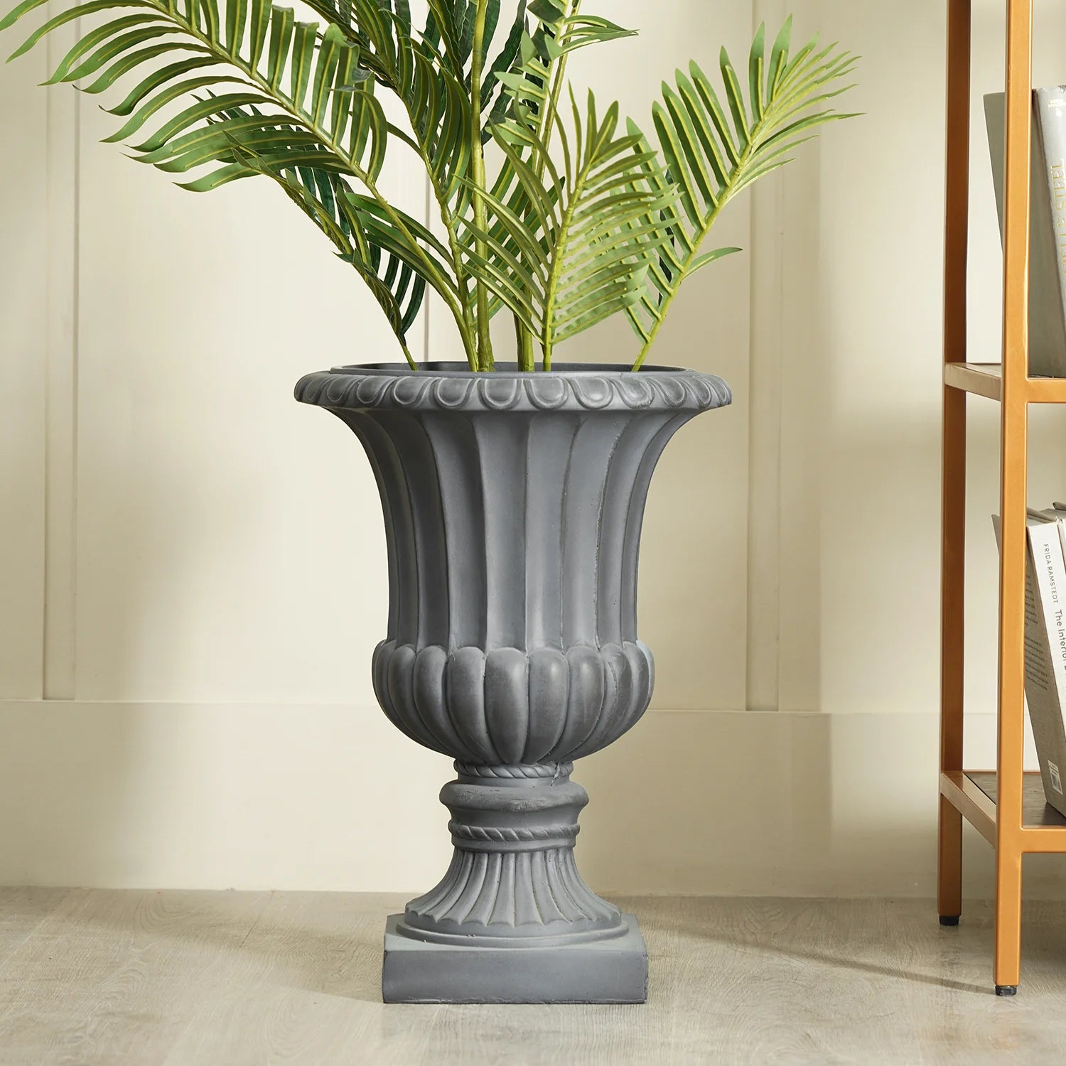 Grey Polyfibre Clay Vase - Medium