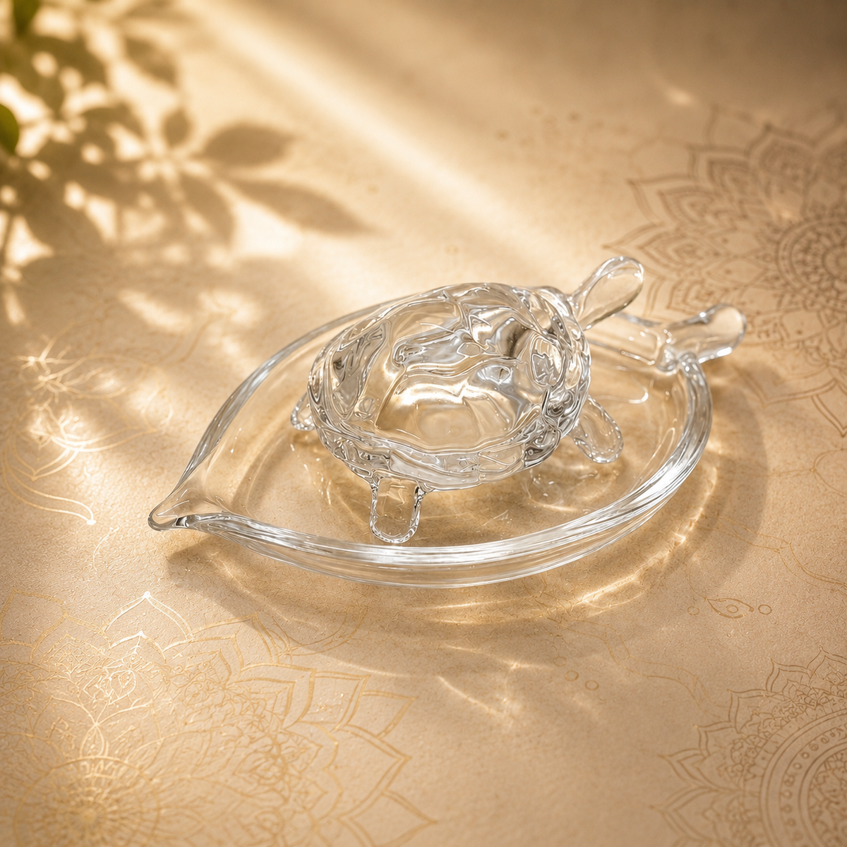 Crystal Glass Turtle for Wealth - Vastu & Zodiac Luck Decor for Home