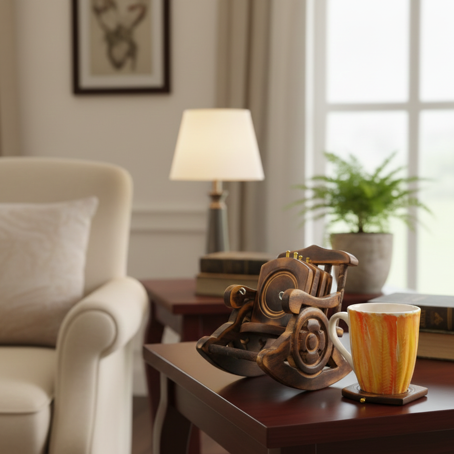 Rocking Heritage Wooden Coaster Chair – By The Glanzio