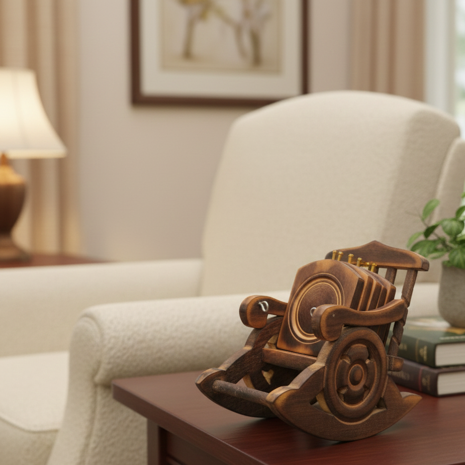 Rocking Heritage Wooden Coaster Chair – By The Glanzio