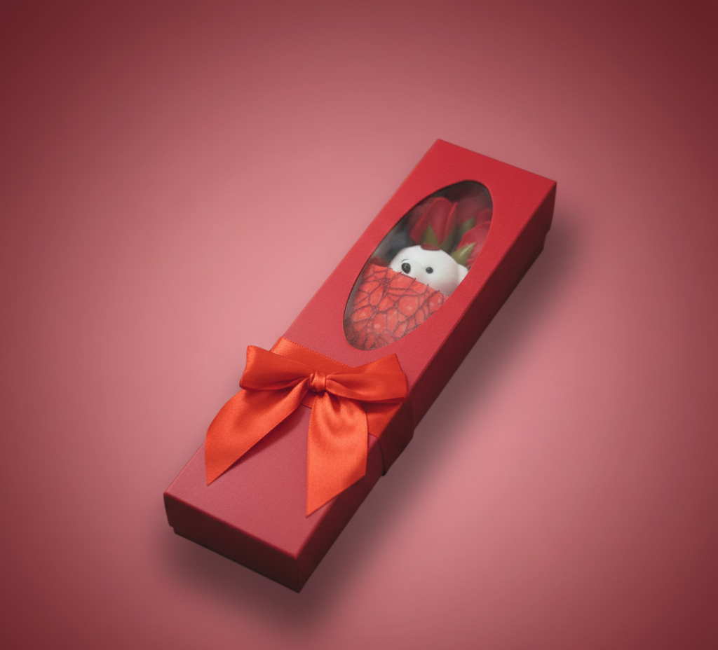 Rosy Embrace Teddy Bouquet by The Glanzio | Luxury Rose & Bear Gift Box