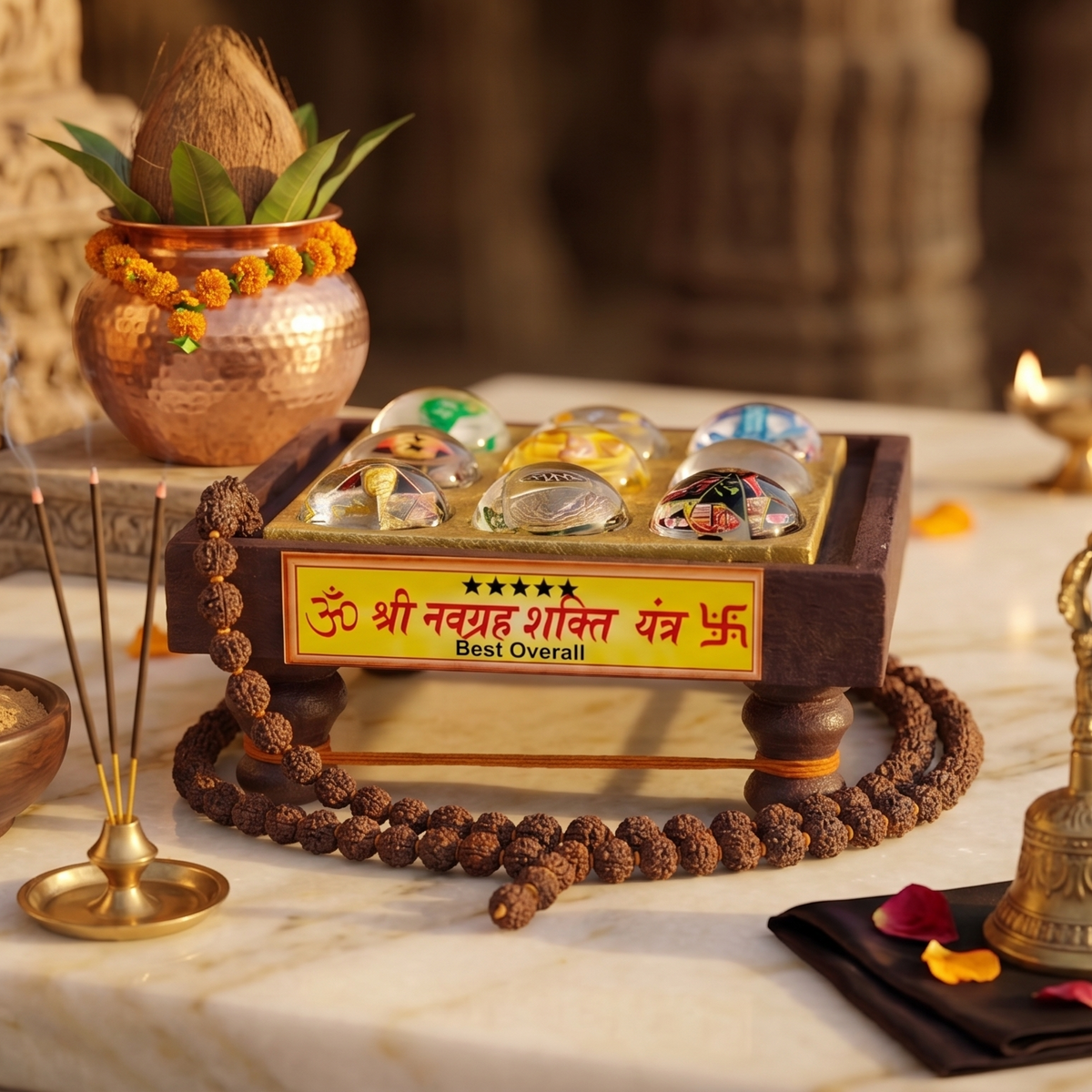 Shri Navgraha Shakti Yantra: 9 Planet Vastu Yantra for Positive Energy, Wealth, Protection & Spiritual Harmony