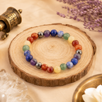 7 Chakra Natural Stone Bracelet - Balance, Energy & Positive Vibes
