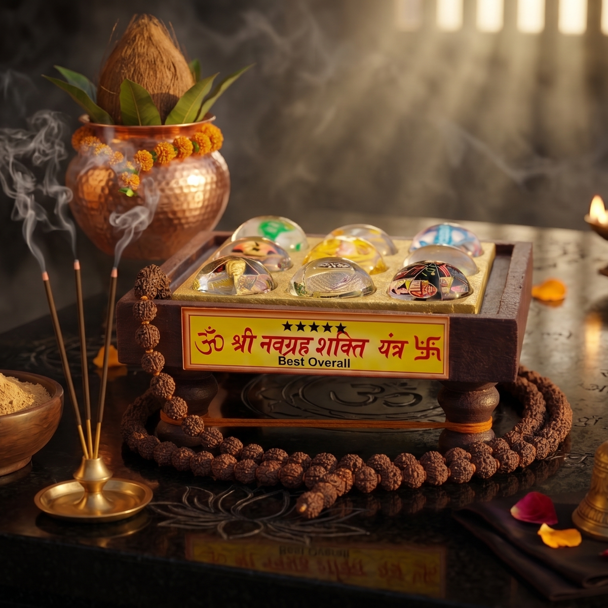 Shri Navgraha Shakti Yantra: 9 Planet Vastu Yantra for Positive Energy, Wealth, Protection & Spiritual Harmony