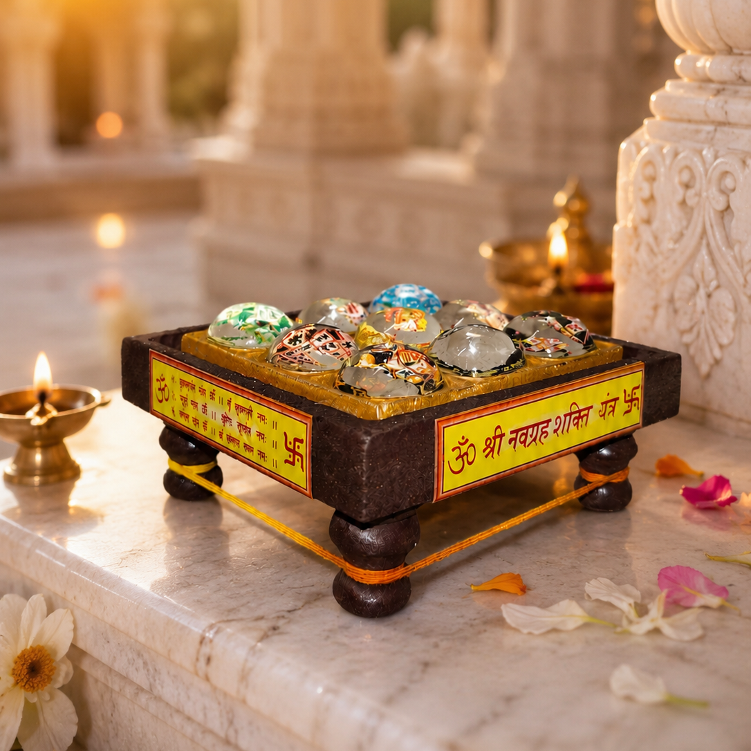 Shri Navgraha Shakti Yantra: 9 Planet Vastu Yantra for Positive Energy, Wealth, Protection & Spiritual Harmony