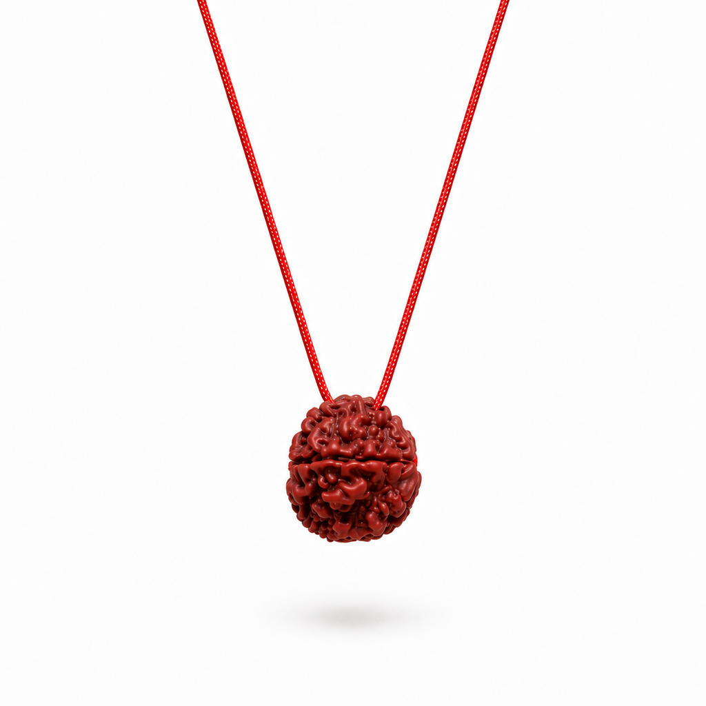 Original Panchmukhi Rudraksha with Red Thread